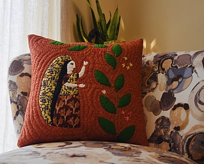 Cushion cover maron by Prukul