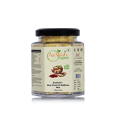 Kashmiri Dry Fruit and Saffron mix by Ashwah Organic